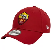 Czapki i chusty sportowe męskie - New Era Core 9FORTY AS Roma Cap 60572397, Mężczyzna, Czapka z daszkiem, Czerwony - miniaturka - grafika 1