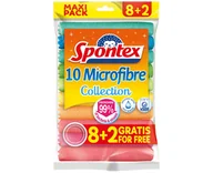 Ściereczki, gąbki, czyściki - Spontex 19780028 ściereczka czyszcząca Mikrofibra Wielobarwny 10 szt. - miniaturka - grafika 1