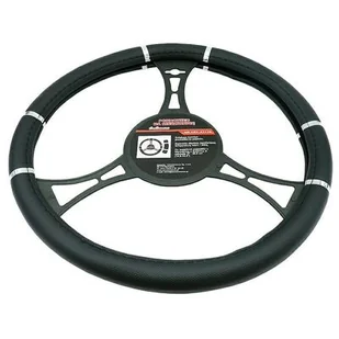 Pokrowiec na kierownice czarny 37 - 39 cm - Pokrowce na fotele - miniaturka - grafika 1