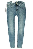 Spodnie damskie - WRANGLER SKINNY HIGH RISE BEST BLUE - miniaturka - grafika 1
