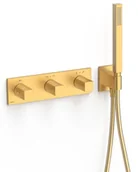 Baterie wannowe i prysznicowe - Bateria podtynkowa TRES B-system 24-K Matowe Złoto 30725401OM - miniaturka - grafika 1