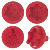 Formy do ciast - Wykrawacze do ciastek Boże Narodzenie 4 szt. - miniaturka - grafika 1