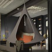 Namioty i tipi dla dzieci - Wiszący kokon / namiot –ciemnobrązowy, 150 x150 - miniaturka - grafika 1