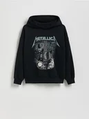 Bluzy dla chłopców - Reserved - Bluza z motywem Metallica - czarny - miniaturka - grafika 1