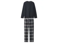 Piżamy męskie - esmara Men Piżama flanelowa męska z bawełny (Granatowy, M (48/50)) - miniaturka - grafika 1