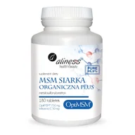 Włosy, skóra, paznokcie - MEDICALINE ALINESS MSM Siarka organiczna Plus 180 tabl - miniaturka - grafika 1