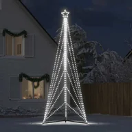 Oświetlenie świąteczne - vidaXL Oświetlenie choinkowe 861 LED biały zimny 478 cm - miniaturka - grafika 1