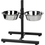 Miski dla psów - AniOne Stojak na podwójną miskę ze stali nierdzewnej - miniaturka - grafika 1