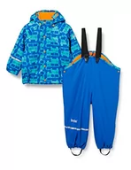 Kurtki i płaszcze dla chłopców - CareTec Dziecięce wodoszczelne spodnie i kurtka przeciwdeszczowa w zestawie (różne kolory), niebieskie (Sea Blue 706), 92 - miniaturka - grafika 1