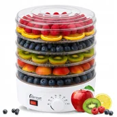 Suszarki do grzybów, owoców i warzyw - DUŻA SUSZARKA SPOŻYWCZA DO GRZYBÓW OWOCÓW WARZYW REGULACJA 5 POZIOMÓW 600W - miniaturka - grafika 1