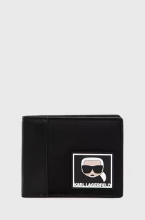 Portfele - KARL Lagerfeld Lagerfeld portfel męski kolor czarny - grafika 1