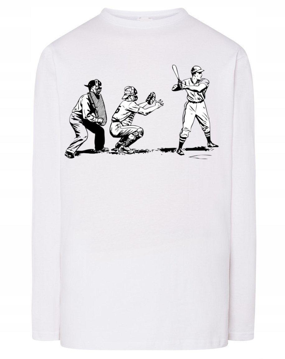 Longsleeve męski nadruk Gra Sport BASEBALL r.5XL