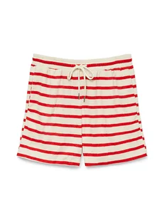 Vero Moda Szorty w kolorze kremowo-czerwonym - Spodenki damskie - miniaturka - grafika 1