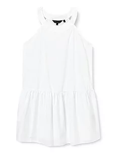 Armani Exchange Damska sukienka Sustainable, okrągły dekolt, biały, rozmiar S, biały, S - Sukienki - miniaturka - grafika 1