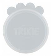 Pozostałe akcesoria dla psów - Trixie Wieczko na puszki silikonowe o 7,6 cm przezroczyste 2 sztuki - miniaturka - grafika 1