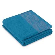 Ręczniki - AmeliaHome, Ręcznik Allium, niebieski, 70x130 cm - miniaturka - grafika 1