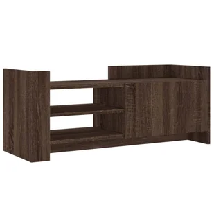 vidaXL Szafka pod telewizor brązowy dąb 100x35x40 cm materiał drewnopochodny - Szafki RTV vidaXL Szafka pod telewizor brązowy dąb 100x35x40 cm materiał drewnopochodny - Szafki RTV - miniaturka - grafika 1