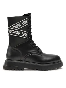 LOVE MOSCHINO Botki JA24094G1LIA700A Czarny - Botki damskie - miniaturka - grafika 1