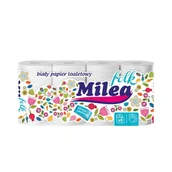 Papier toaletowy - Milea 8Szt 2W Folk Papier Toal. Biały /420 - miniaturka - grafika 1