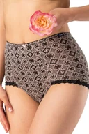 Majtki damskie - KEY FIGI DAMSKIE LPM 731 B25 2 SZT. 3XL CZARNY-RÓŻOWY - miniaturka - grafika 1