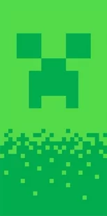 Ręcznik kąpielowy plażowy CREEPER MINECRAFT 70x140 - Okrycia kąpielowe dla dzieci - miniaturka - grafika 1