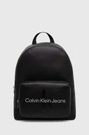 Plecaki - Calvin Klein Jeans plecak damski kolor czarny duży gładki - miniaturka - grafika 1