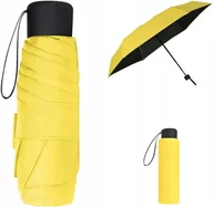 Parasole - Parasol Żółty Składany Lekka Mini Parasolka Kompaktowa Ochrona Upf >50+ - miniaturka - grafika 1