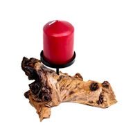 Świeczniki - 🕯️Echtholzwurzel Świecznik - świecznik na prawdziwym drewnianym korzeniu - mega design - możliwość personalizacji z wybranymi świecami! 🕯️ - miniaturka - grafika 1