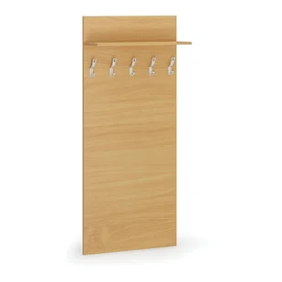 Garderoba z wieszakami PRIMO, 5 haczyków, półka, buk - Meble do przedpokoju - miniaturka - grafika 1