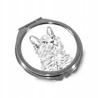Lusterka do makijażu - Kot Nebelung Lusterko kieszonkowe składane - miniaturka - grafika 1