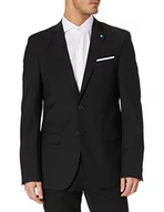 Marynarki męskie - Pierre Cardin Marynarka męska, Czarny, 50 PL/Krótki - miniaturka - grafika 1