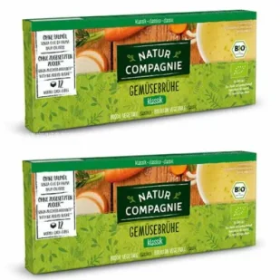 Natur Compagnie Bulion - kostki warzywne bez dodatku cukrów Zestaw 2 x 126 g Bio - Buliony i przyprawy w kostkach - miniaturka - grafika 1