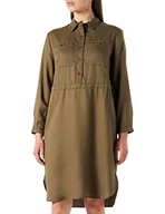 Sukienki - Lee Damska sukienka robocza drapey, Vert (Olive Green Nx), S - miniaturka - grafika 1