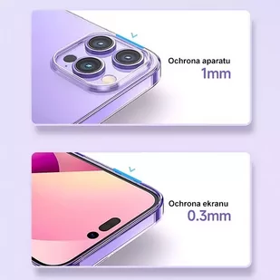 Usams Etui Primary do iPhone 14 Pro Max 6,7" transparent IP14PMYS01 (US-BH798) - Etui i futerały do telefonów - miniaturka - grafika 7
