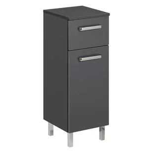 Ciemnoszara niska szafka łazienkowa 30x81 cm Set 311 – Pelipal - Szafki łazienkowe - miniaturka - grafika 1
