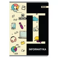 Zeszyty szkolne - Zeszyt tematyczny, informatyka w formacie A5, 60 kartek w kratkę, metalizowany - miniaturka - grafika 1