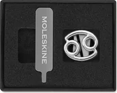 Notesy i bloczki - Przypinka na notes Moleskine zodiak rak srebrna - miniaturka - grafika 1