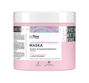 So!Flow Emolientowo-proteinowa maska do włosów wysokoporowatych 400.0 ml - Maski do włosów - miniaturka - grafika 1