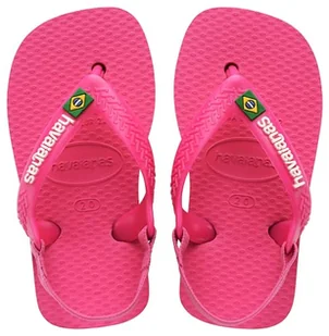 Havaianas Baby Brasil Logo II Sandały, Pink, 26 EU, Pink, 26 EU - Buty dla dziewczynek - miniaturka - grafika 1