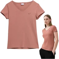 Koszulki i topy damskie - 4F Koszulka damska, Koral łososiowy, XS - miniaturka - grafika 1