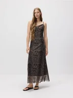 Sukienki - Reserved - Sukienka midi ze zwierzęcym nadrukiem - wielobarwny - miniaturka - grafika 1