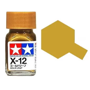 Tamiya Enamel 80012 X-12 Gold Leaf 10Ml - Akcesoria i części modelarskie - miniaturka - grafika 1
