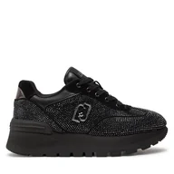 Sneakersy damskie - Sneakersy Liu Jo Amezing 23 BF4053 TX288 Czarny - miniaturka - grafika 1