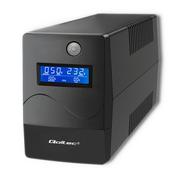 Zasilacze awaryjne UPS - Qoltec Zasilacz awaryjny UPS | Monolith | 1000VA | 600W | LCD | USB | RJ45 53980 - miniaturka - grafika 1