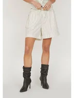 Spodenki damskie - SisterS point Szorty w kolorze kremowo-granatowym - miniaturka - grafika 1