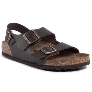 Birkenstock Sandały Milano Bs 0034101 Dark Brown - Sandały damskie - miniaturka - grafika 1