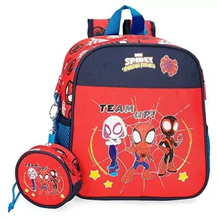 Marvel Spidey and Friends Plecak dziecięcy Adaptacyjny Czerwony 21x25x10 cms Poliester 5,25L, Czerwony, Talla única, Konfigurowalny plecak przedszkolny - Plecaki szkolne i tornistry - miniaturka - grafika 1