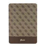 Etui do tabletów - Guess GUFC10PS4SGW iPad 10.2" brązowy/brown 4G Stripe Allover - miniaturka - grafika 1