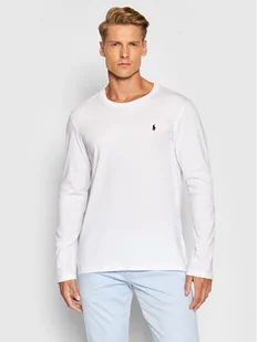 Polo Ralph Lauren Longsleeve Sle 714844759004 Biały Regular Fit - Koszulki męskie - miniaturka - grafika 1
