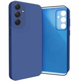 Etui do Samsung Galaxy A54 5G Osłona Kamery, Granatowe, Ochronne Szkło - Etui i futerały do telefonów - miniaturka - grafika 1